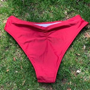 red bikini bottom